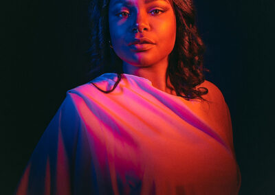 Victoria avec des gels colorés