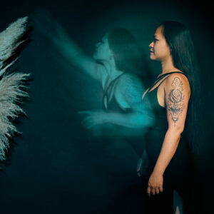 Misty en pose longue — photographie transformative