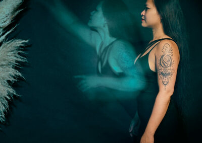 Misty en pose longue — photographie transformative
