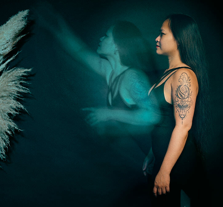 Misty en pose longue — photographie transformative